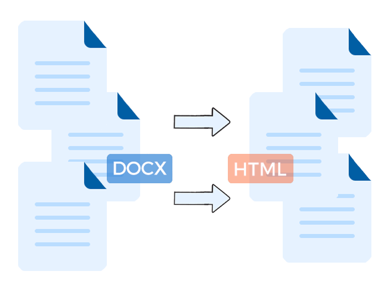 Convert DOCX file to HTML file