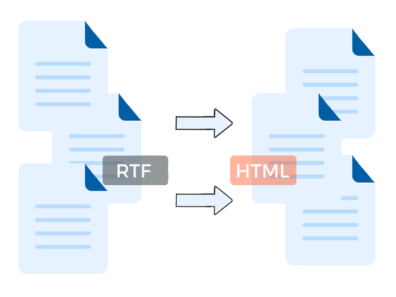 RTF file to HTML file