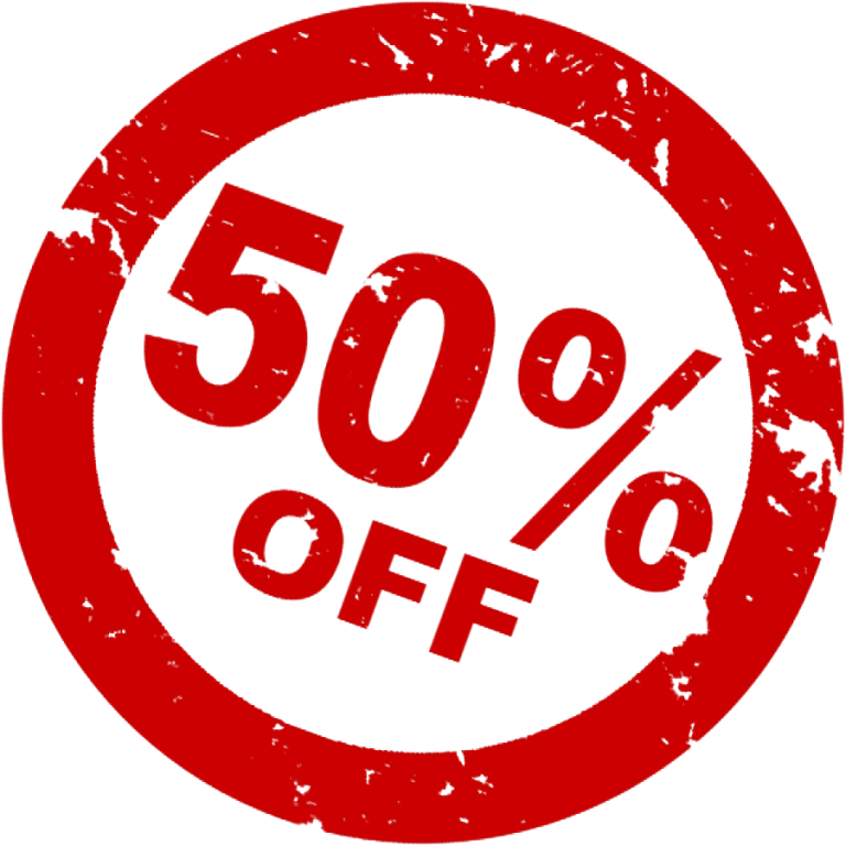 50% off promotion
