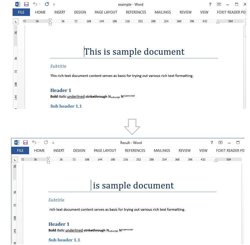 Delete Content Delete Content