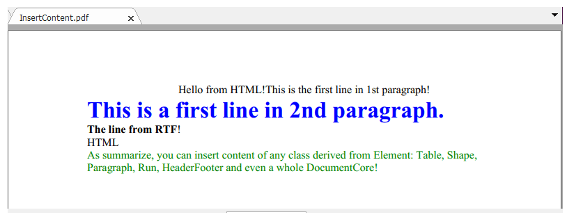 Insert Content Insert Content