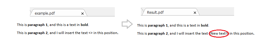 Insert Text to PDF Insert Text to PDF