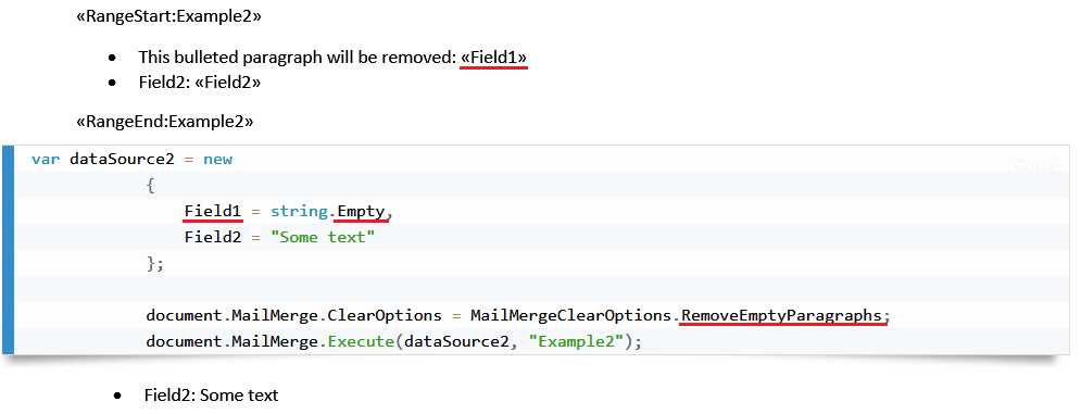 Mail Merge Clear Options Mail Merge Clear Options