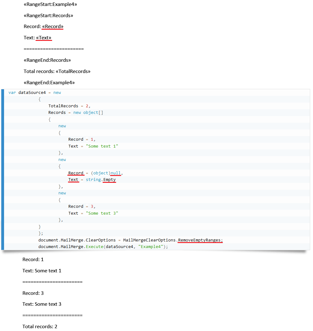 Mail Merge Clear Options Mail Merge Clear Options