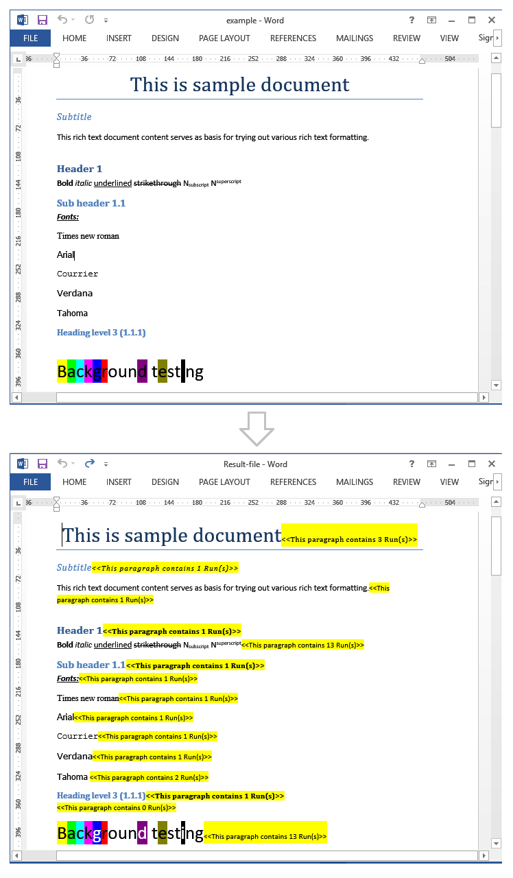Run Element Run Element