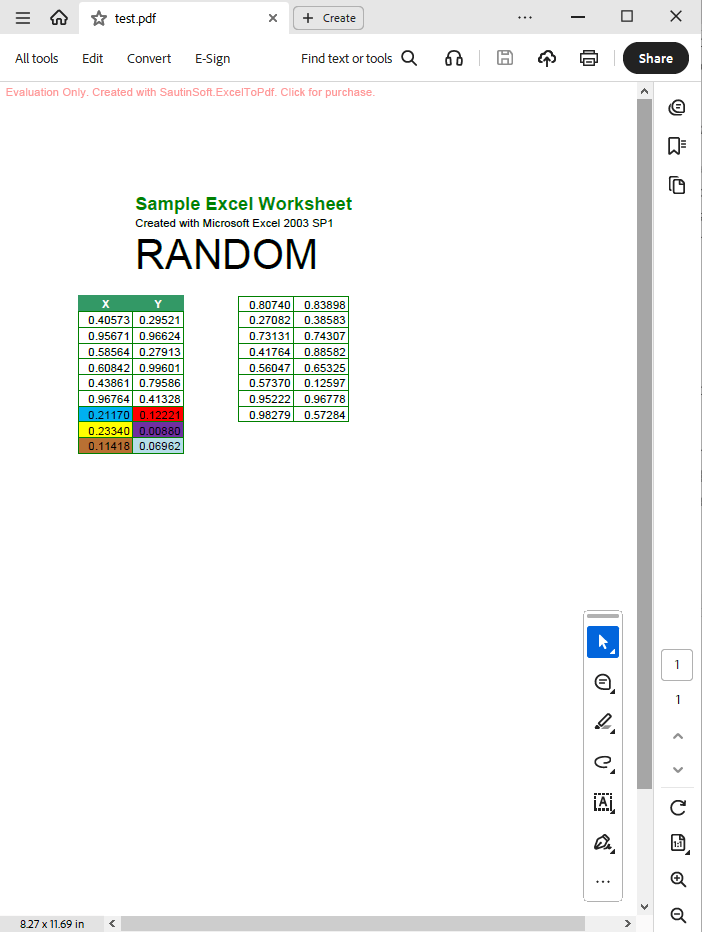 convert excel to pdf output