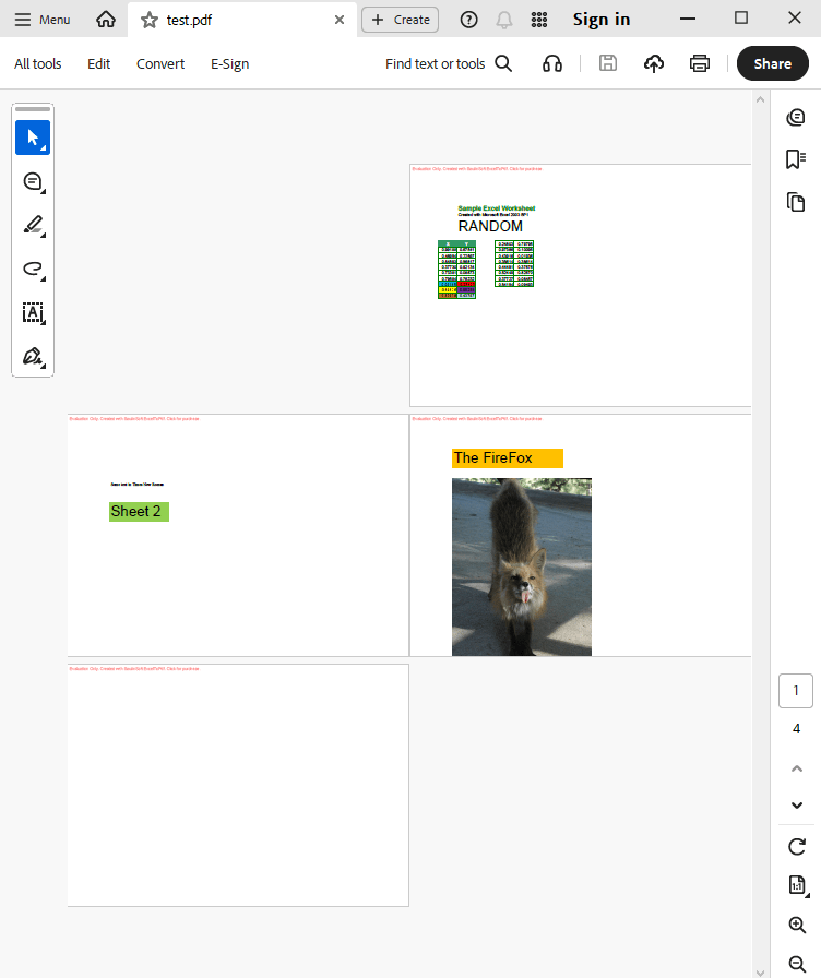 fit each sheet to single page fixed size output