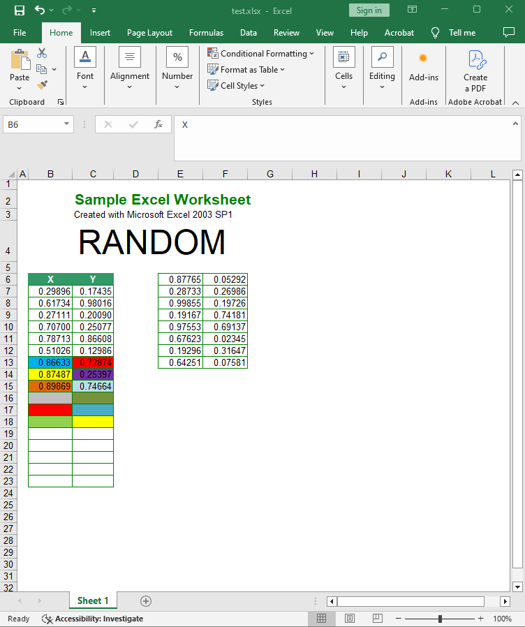 set custom area to convert input