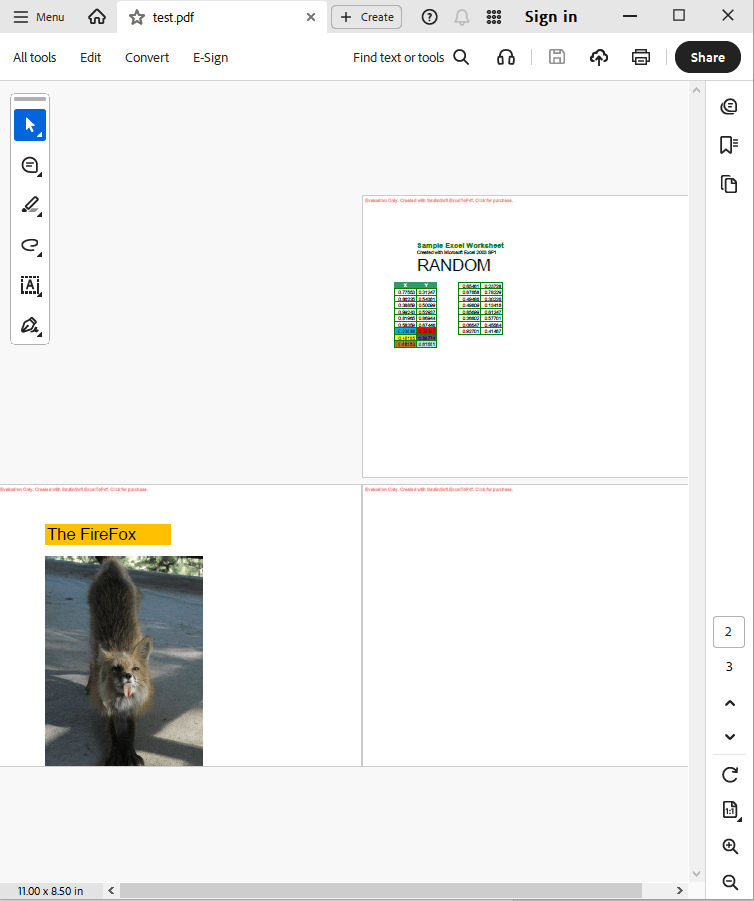 set custom sheets to convert output