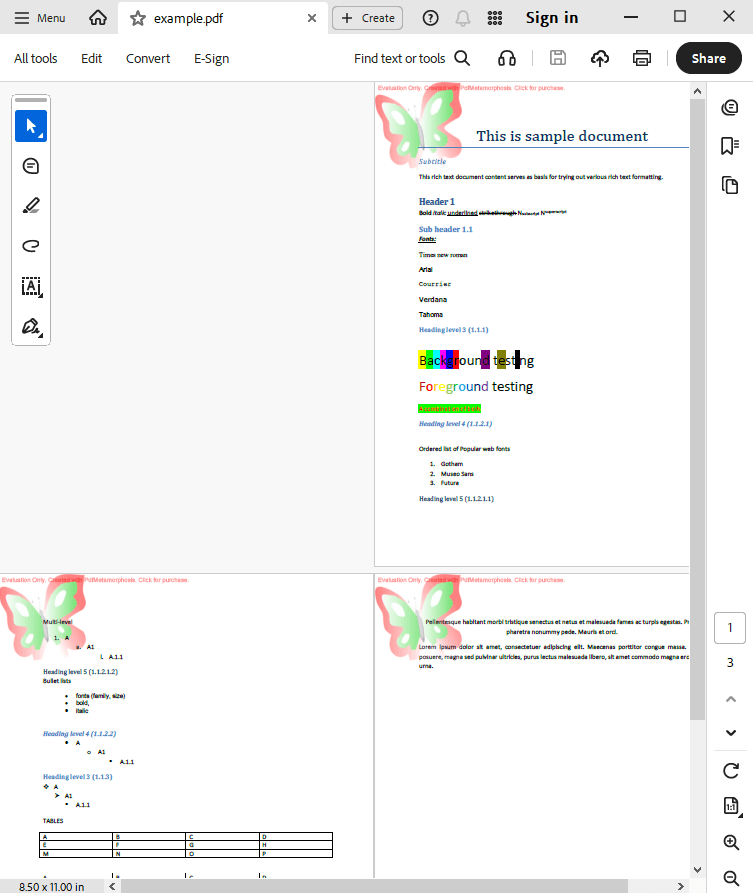 add a watermark output