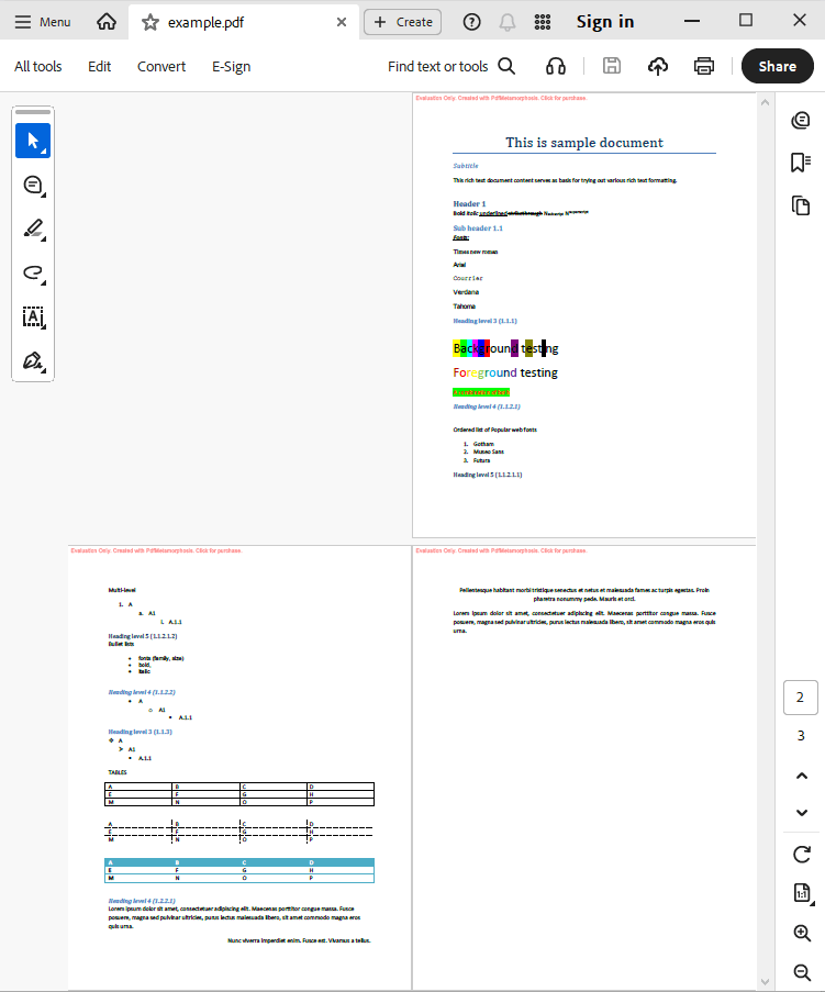 convert rtf to pdf in stream output
