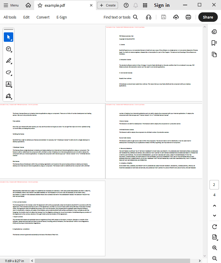 convert text file to pdf file output