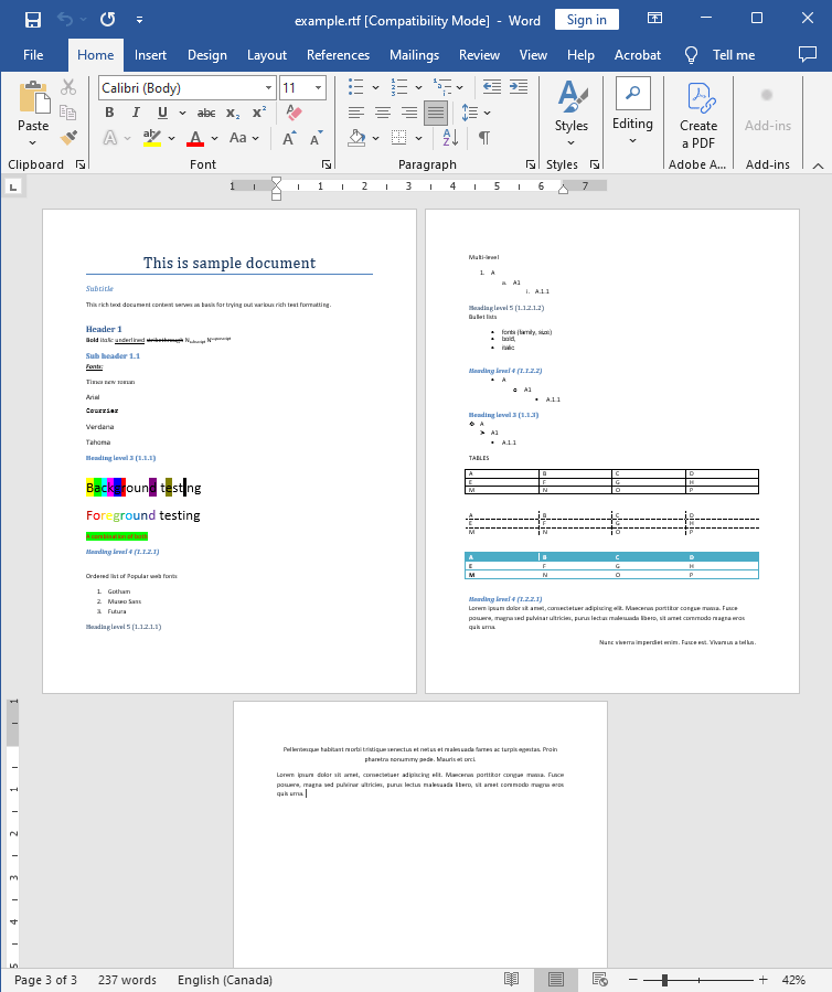 rtf to pdf change the page footer to the custom input
