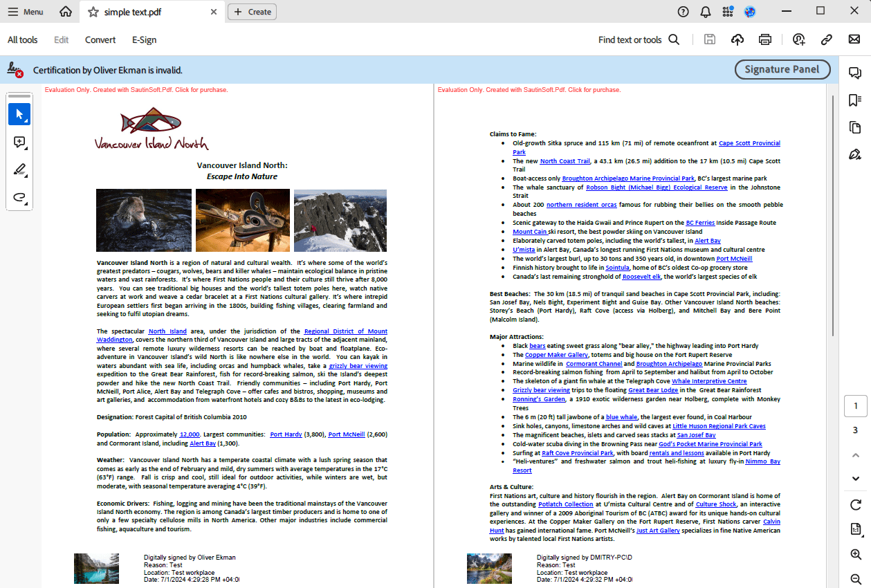 Add multi sign output
