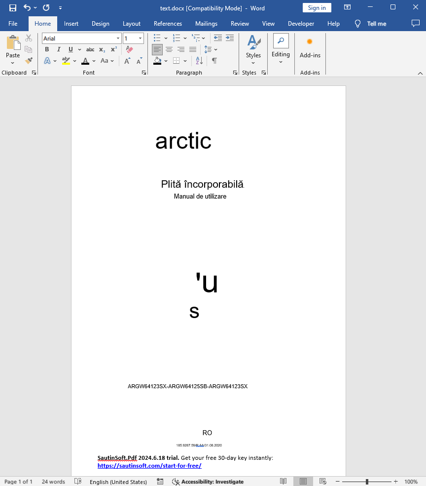 convert scanned PDF with other language to word output