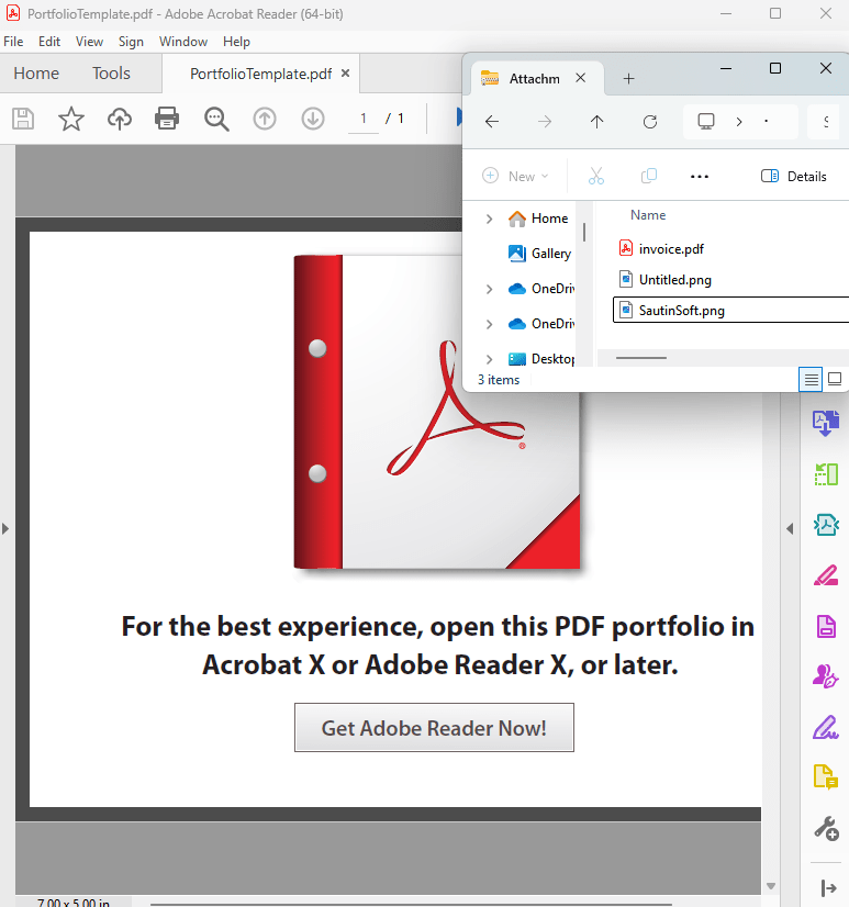 Portfolio from files input