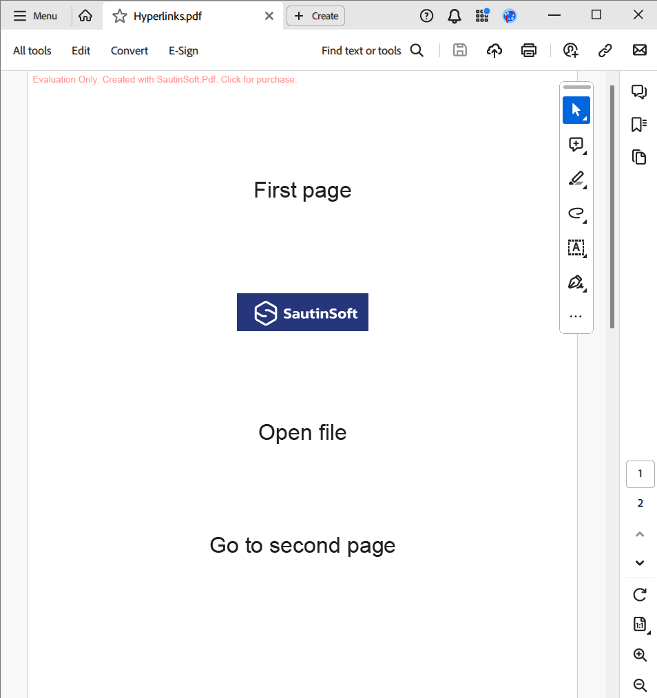 Inserting Hyperlinks in PDF Documents with C# and .NET